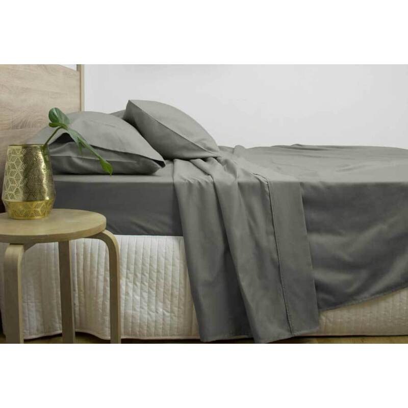 Buy Charcoal Grey 3000TC Cotton Rich Sheet Set (Queen / King / Super