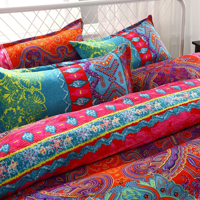 Boho Mandala Quilt Cover Set ( Queen / King / Double ...