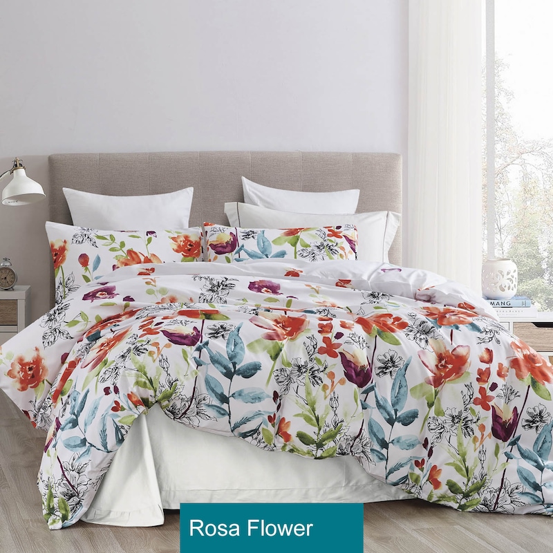 Buy Botanical Floral Quilt Cover Set Multiple colors and designs ...