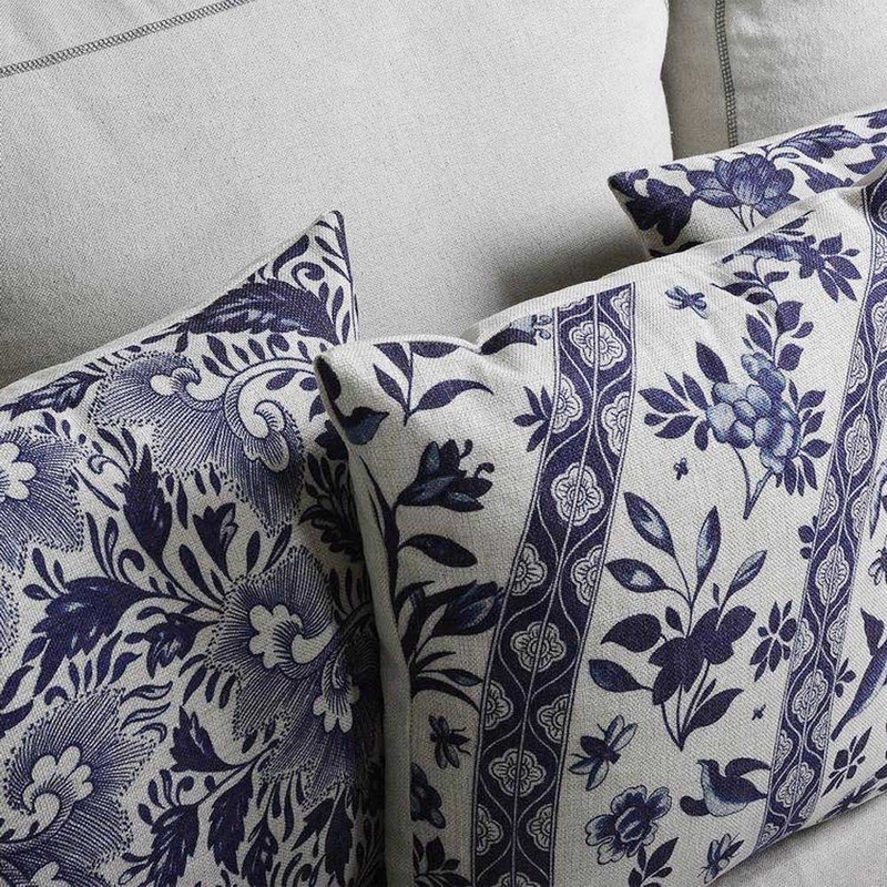 Buy Luxton Navy Blue Hamptons Cushion Covers Decorative Oblong / Square