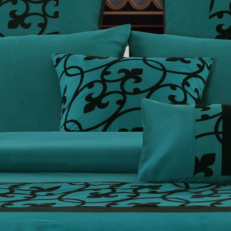 Buy Luxton Pintuck Teal Green Quilt Cover Set /optionals ( Queen / King