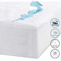 Luxton Terry Cotton Waterproof Mattress Protector ( Single / King Single / Double / Queen / King / Cot / multiple sizes)