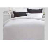 Plain White Quilt Cover Solid Color Duvet Cover set ( Queen / King / Super King /Single / Double )