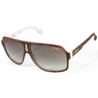 Carrera 1001/S Matte Havana on White/Brown Gradient Mens Sunglasses C9K HA