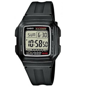 Casio F-201Wa-1A Dual Time Illuminator Digital Mens Watch