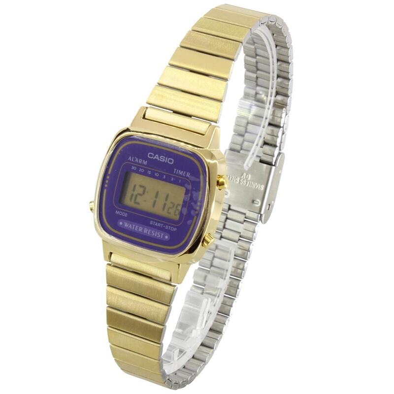 Casio LA670WGA-6 Gold Purple Vintage Series Stainless Steel Women's Digital  Watch - MyDeal