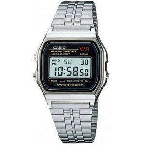 Casio Men's Retro Digital Watch in Vintage Silver