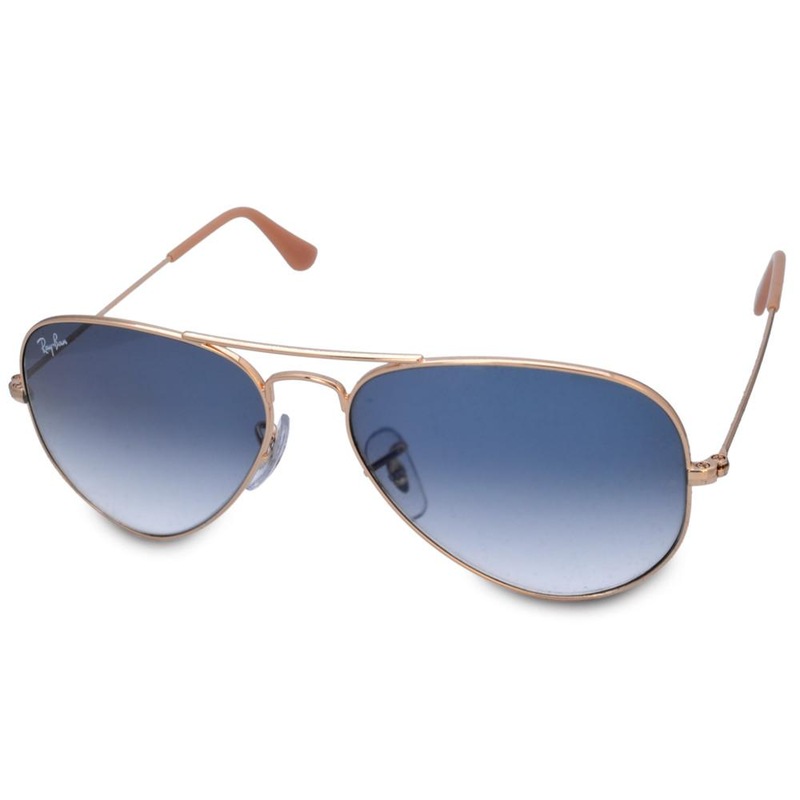 Buy RayBan RB3025 001/3F Aviator Gold/Light Blue Gradient Sunglasses