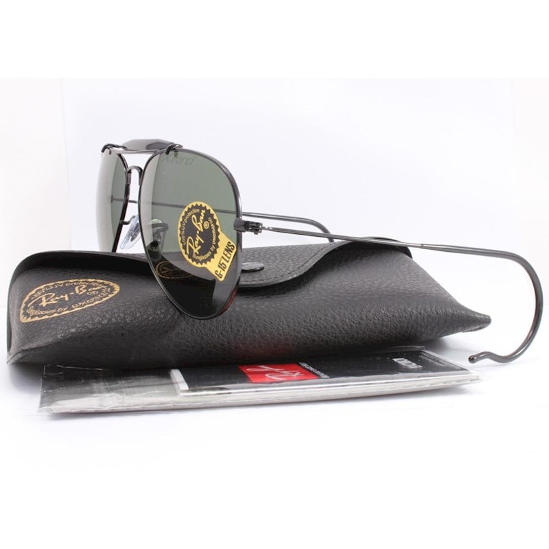 Ray-Ban RB3030 L9500 Outdoorsman Black/Green Classic G-15 Aviator  Sunglasses - MyDeal