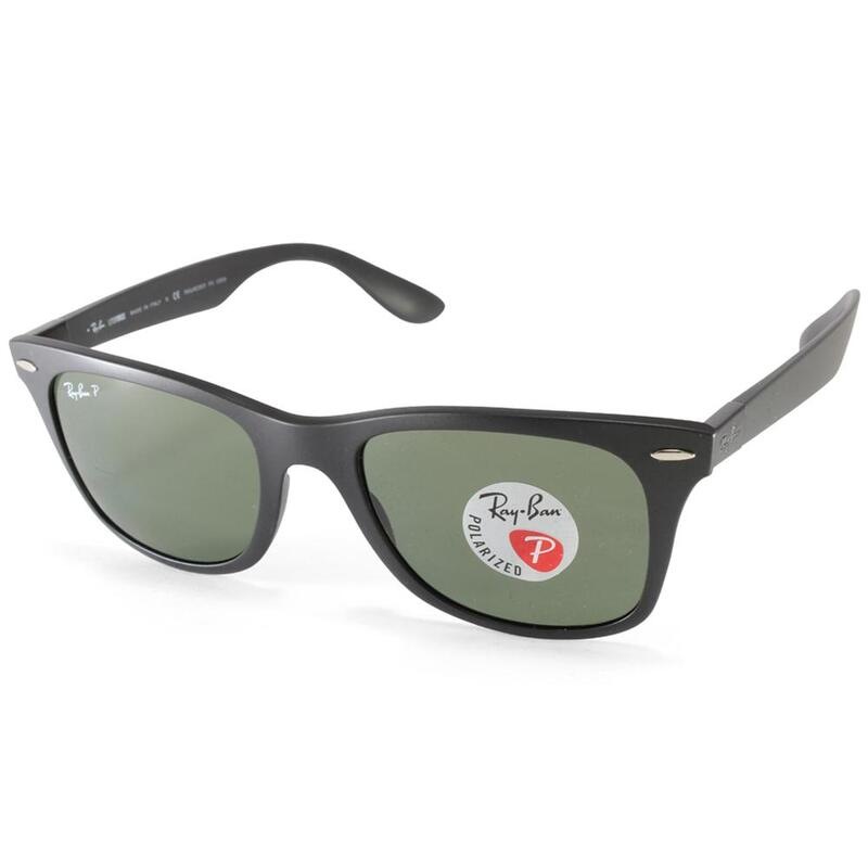 Ray-Ban RB4195 601S9A Wayfarer Liteforce Black/Green Polarised Sunglasses -  MyDeal