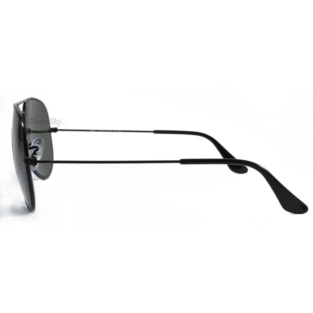 Ray-Ban RB3025 L2823 Aviator Black/Green Sunglasses - MyDeal