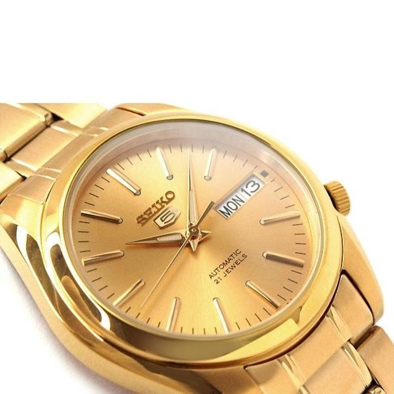 Buy Seiko 5 SNKL48 K1 Yellow Gold Stainless Steel Men's Automatic Analog  Watch - MyDeal