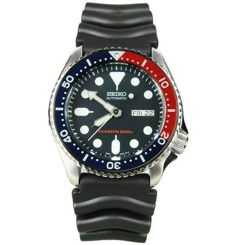 Buy Seiko SKX009 K1 Automatic Blue & Red Mens Analog Divers Watch - MyDeal