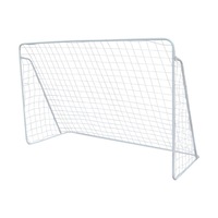 2 x Portable Soccer Goal Post Net Steel Frame Outdoor Football Training Practice