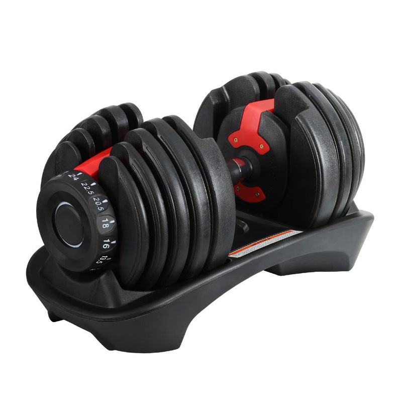 24kg Adjustable Dumbbell Dumbbells Set Weight Plates Home Gym Fitness