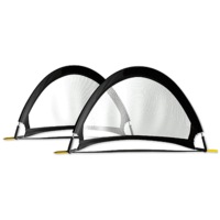2 x SOCCER FOOTBALL GOAL 180CM POP UP GOALS PORTABLE ELITE