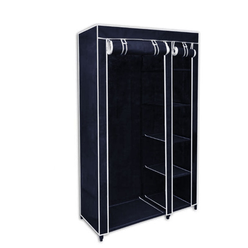 Buy 5 Shelves Brand New Easy to assemble Portable Wardrobe navy MyDeal