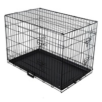 Collapsible Pet Dog Cage Wire Metal Crate Kennel Portable Puppy Cat Rabbit House