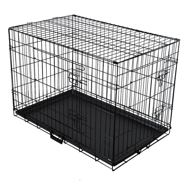 Buy Collapsible Pet Dog Cage Wire Metal Crate Kennel Portable Puppy Cat ...