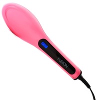 FUSION Hair Straightening Brush - Pink