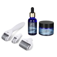 Re Derma Roller All In One Set + Hyaluronic Acid Hydration Boost Face Serum (30mL) + Cream (50mL)