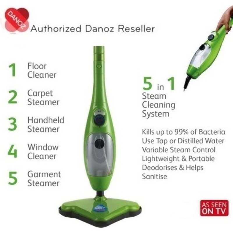 Danoz H20 X5 Lite Steam Cleaner in Green Buy Steam Cleaners 194761