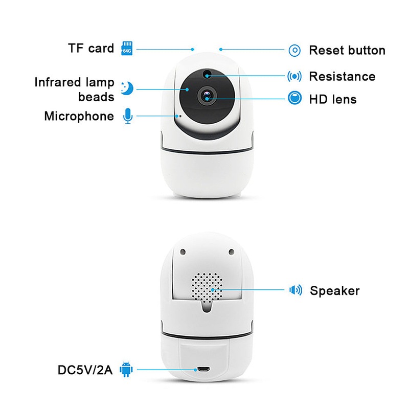 Buy 1080P Full HD Wireless IP Automatic Tracking Camera - MyDeal