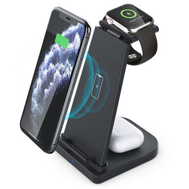 3-in-1 Multi-function Wireless Charger For Apple Mobile Phone Headset Watch Wireless Charger Fast Charging