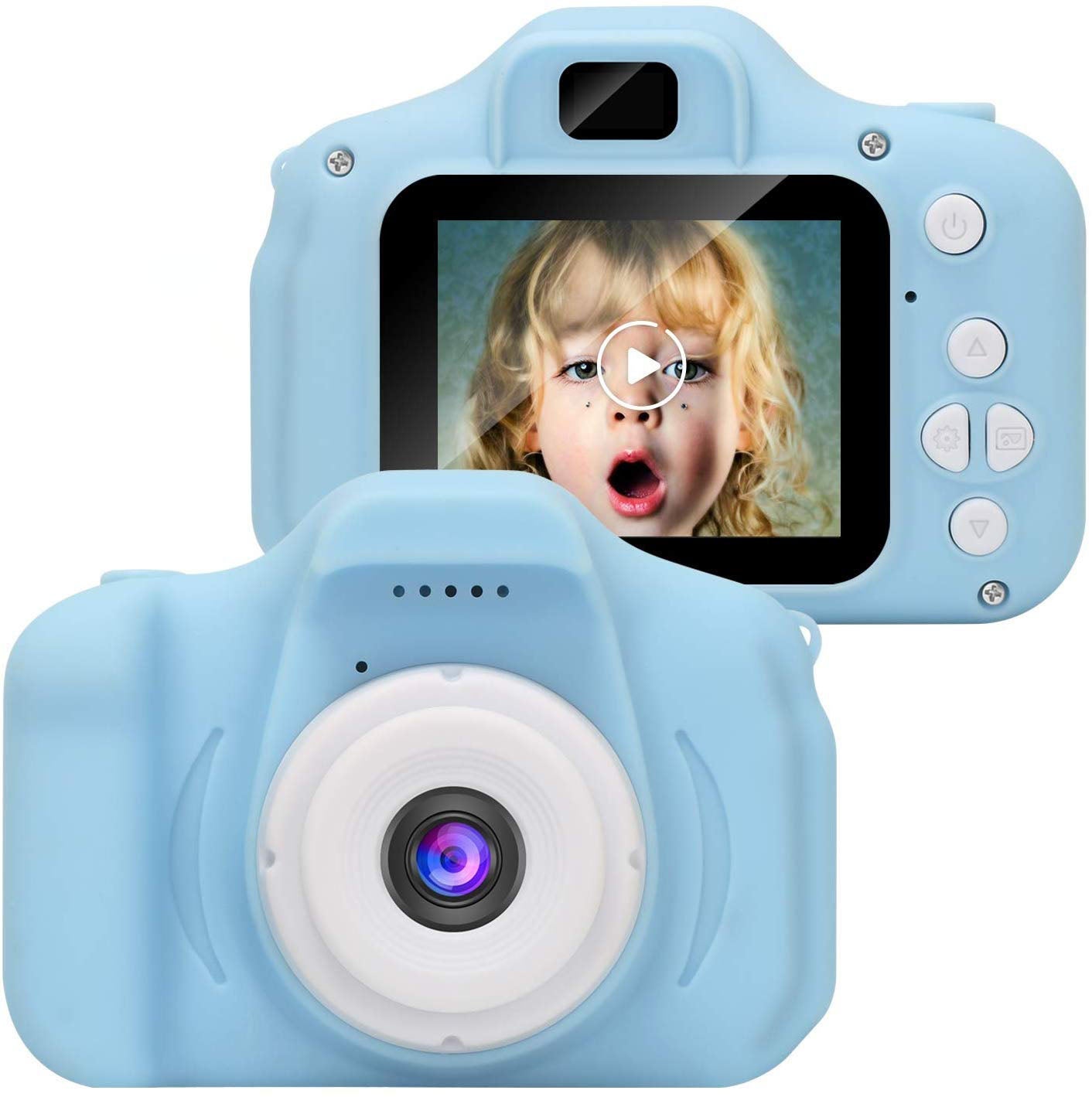 Kids Digital Video Camera 5MP 1080P HD Recorder Camcorder with 1.77 Inch Screen Funkprofi Kids Camera Creative Birthday Gifts for Kids 32GB TF Card Included 