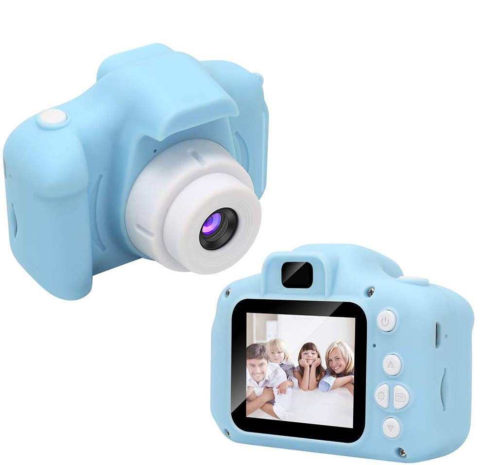Blue Best Birthday Gifts for Boys Girls Age 3-9 Kids Selfie Camera HD Digital Video Cameras for Toddler with 32GB SD Card DDGG Kids Camera 