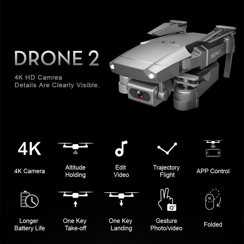 e68 hd wide angle 4k wifi drone