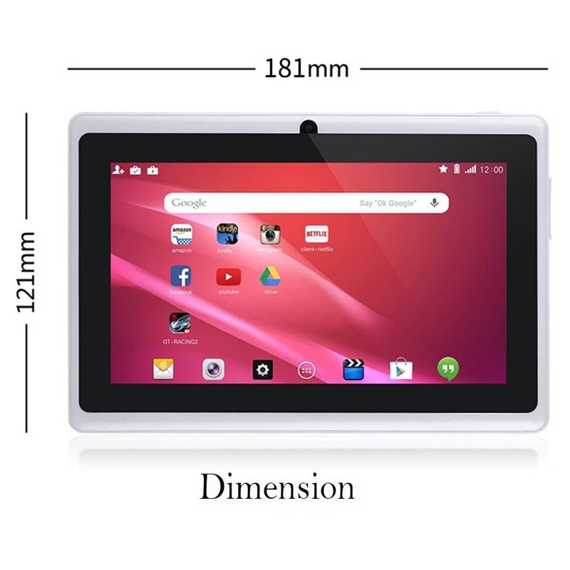 8gb 7 touch screen android 4 4 os kid s tablet with case