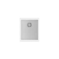 CARYSIL Enigma N100N Granite Kitchen Sink - 370 x 460mm Single Bowl - Snova White - Top/Under Mount