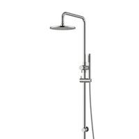 MEIR Outdoor Shower Rail Set - 316 Stainless Steel - Chrome