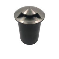 CLA LIGHTING Recessed Round Inground Light - MR16 - One-Way - Stainless Steel