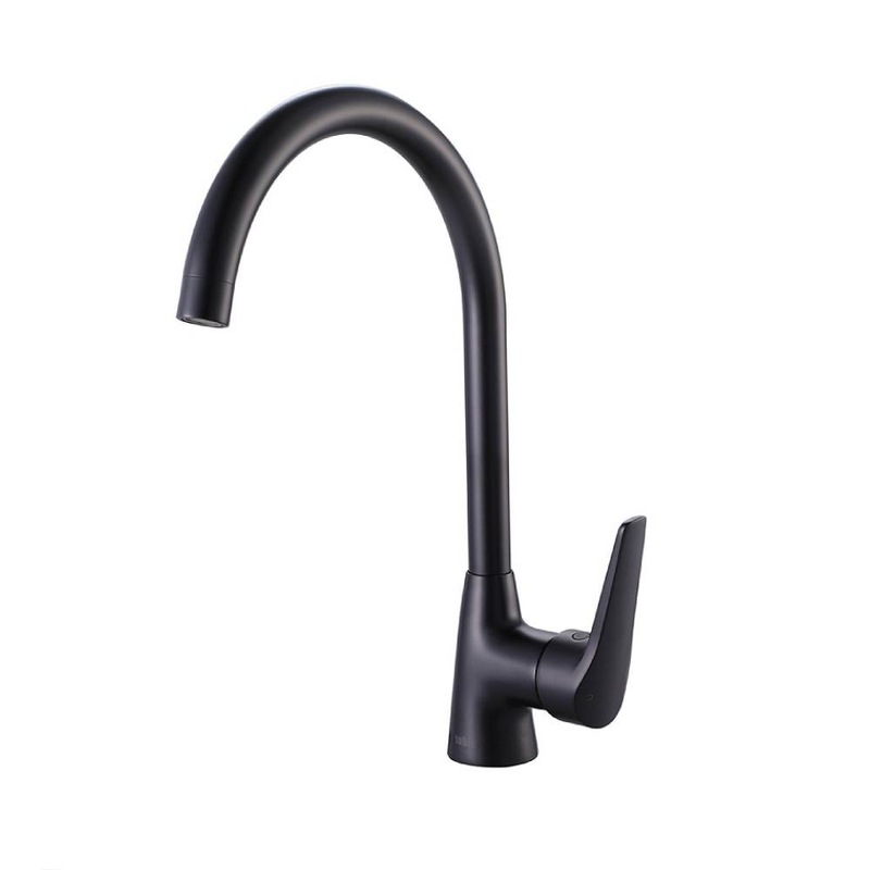 Buy VITO BERTONI SOHO Round Kitchen Mixer Tap - Gooseneck - Matte Black ...