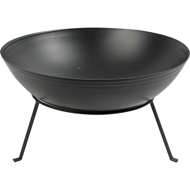 Cast Iron Outdoor Open Fire Pit Bowl w/ Stand 58cm