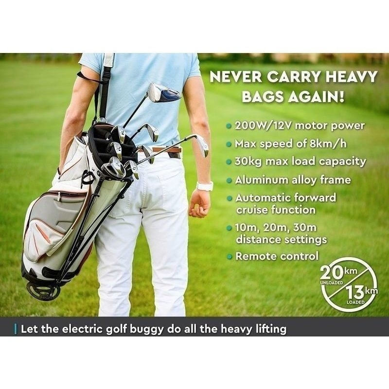 Buy Electric Golf Buggy with Lithium Battery and Remote MyDeal