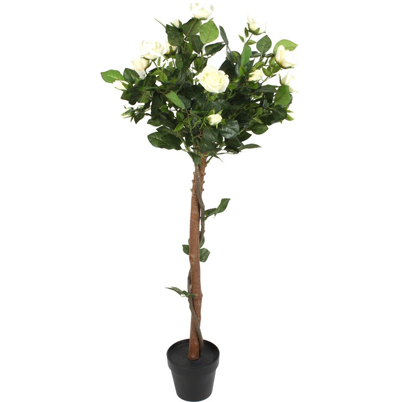 Buy Artificial Rose Tree Potted MyDeal