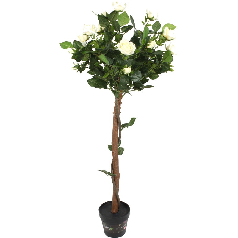 Buy Artificial Rose Tree Potted MyDeal