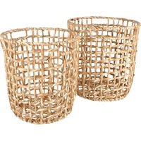 Bento Water Hyacinth Baskets Set Of 2