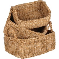 Bondi Sea Grass Rectangle Kitchen Baskets Set of 3
