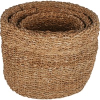 Bremer Sea Grass Round Basket Set of 3