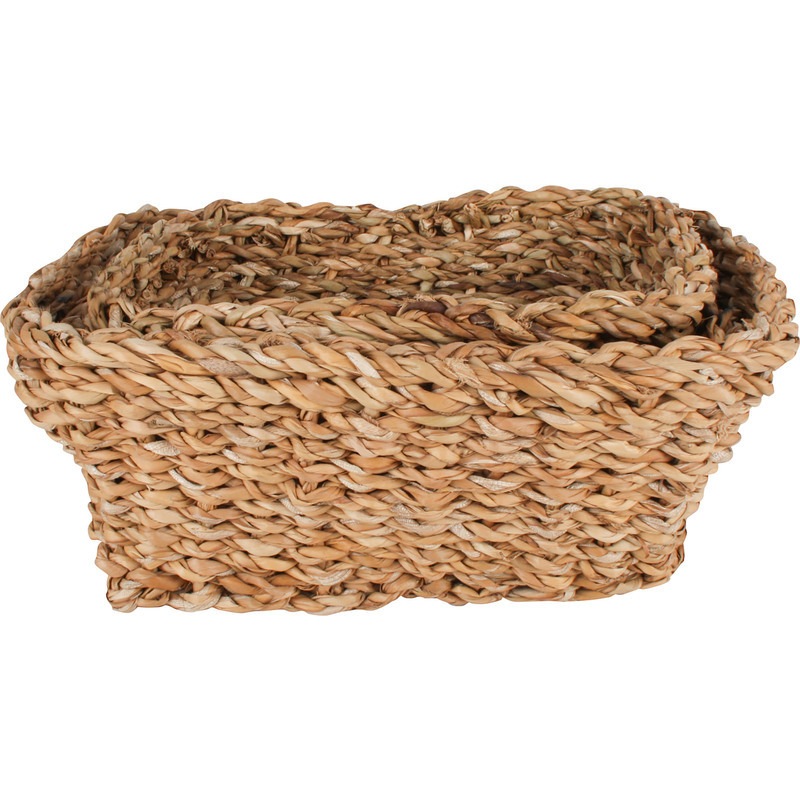 Buy Coolangatta Sea Grass Rectangular Baskets Set of 3 - MyDeal