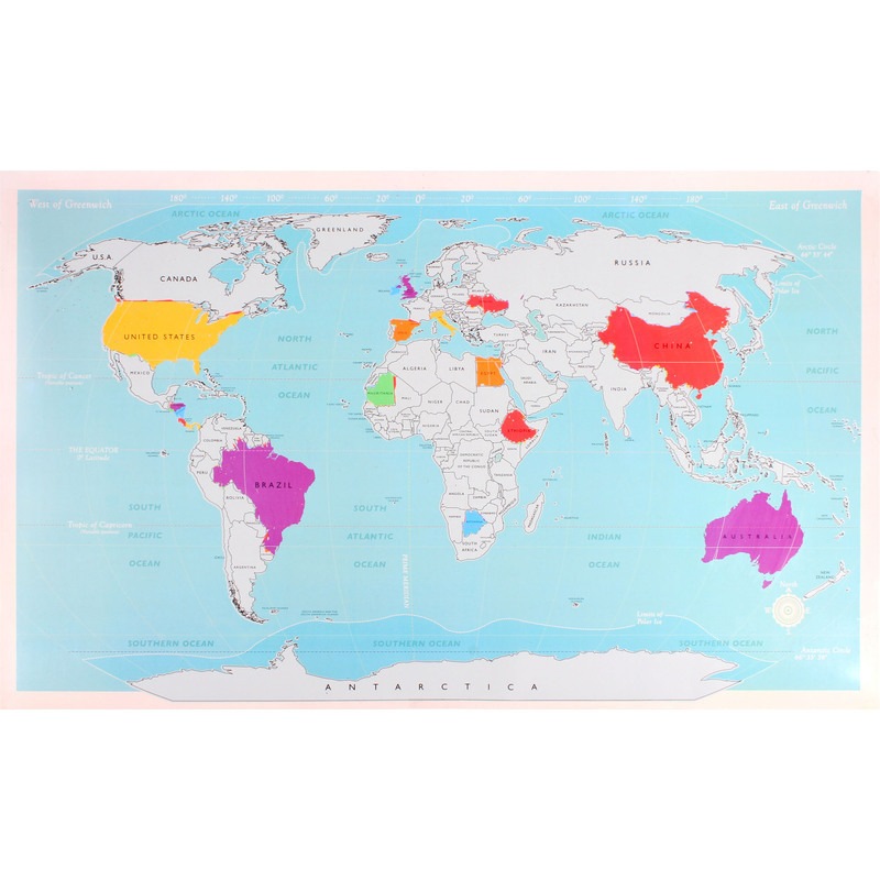 Buy Deluxe World Scratch Map Poster - MyDeal