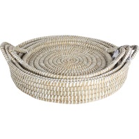 Elliot Kans Grass Food Trays w/ Handles Set of 3