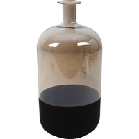 Glass Vase - 25x12cm - Black