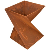 Rustic Helix Style Fire Pit