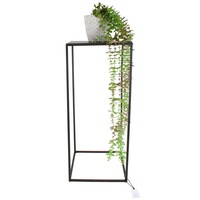 Karni Pot Plant Stand LGE Square Matte Black Set of 3