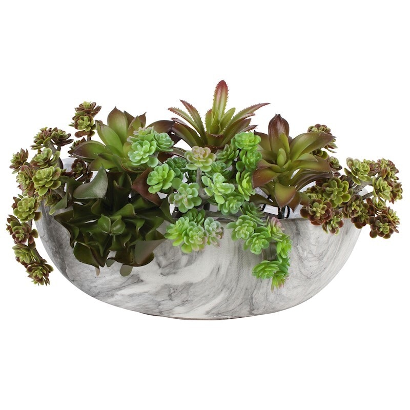 Buy Kaveri Marble Display Pot Round - MyDeal